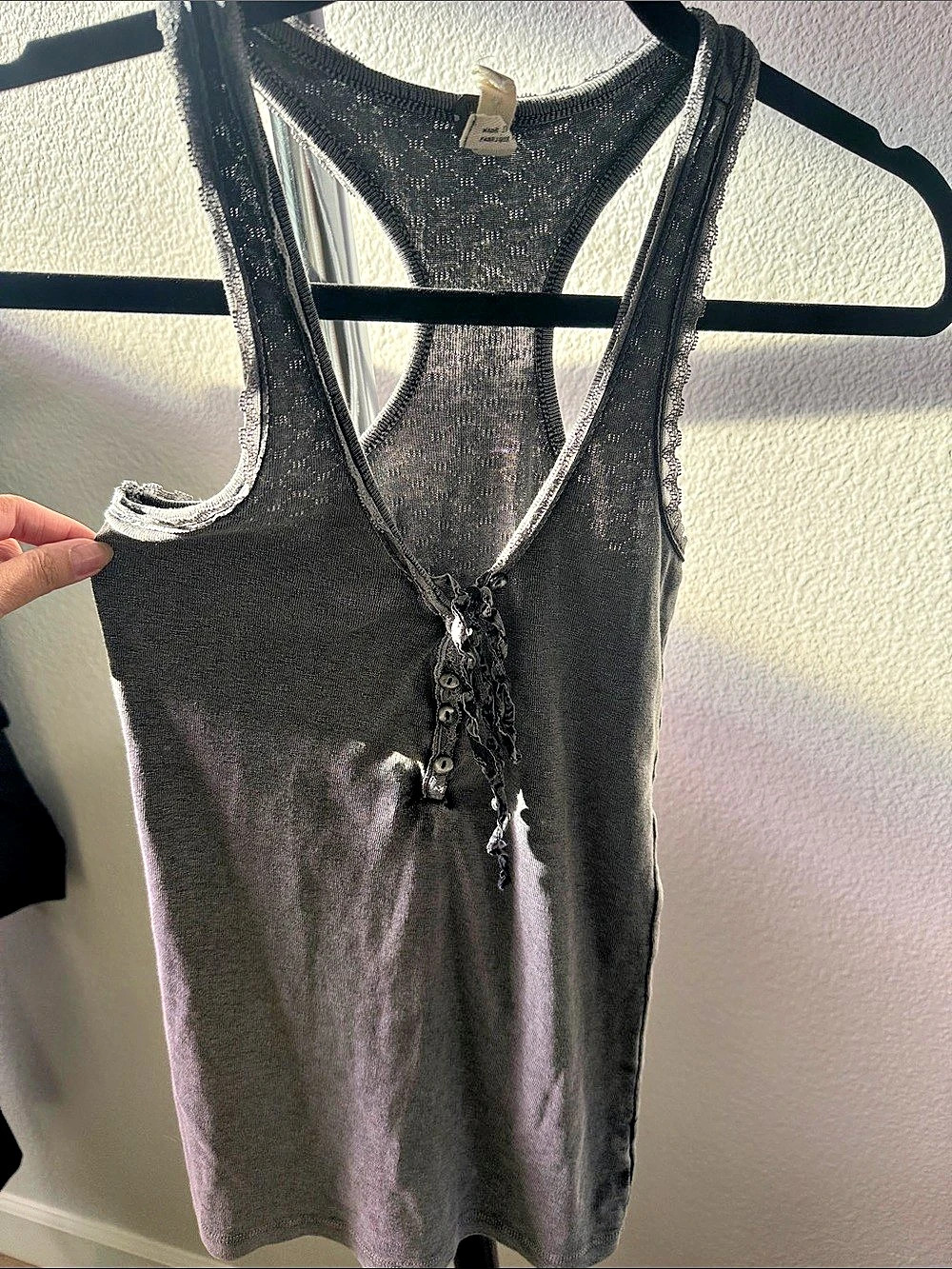 We The Free Racerback Tank in Gray